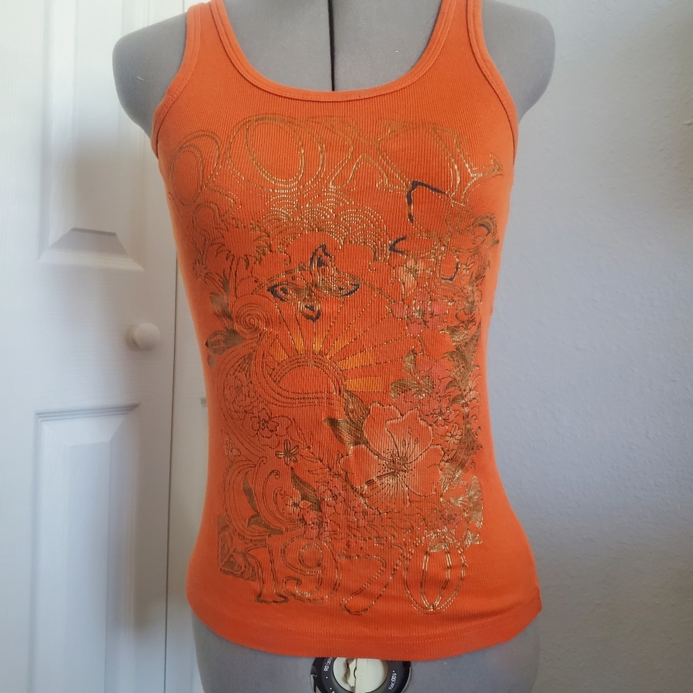 Roxy tank top with retro/70s design